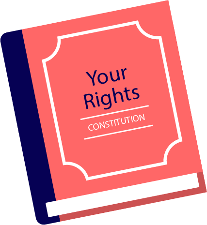 Your Rights Law Book Illustration